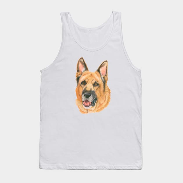 German Shepherd - pastel Tank Top by doggyshop